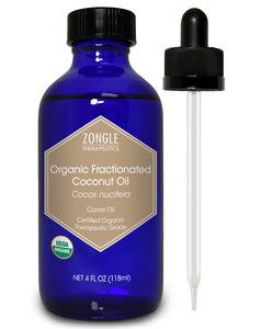 Zongle USDA Certified Organic Fractionated Coconut Oil, Cocos Nucifera, 4 Oz Latest