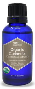 Zongle USDA Certified Organic Coriander Essential Oil, Safe To Ingest, Coriandrum Sativum, 1 oz Discount Cost