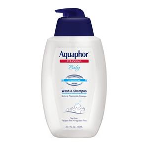 Aquaphor Baby Wash and Shampoo, Unscented Baby Shampoo and Wash, 25.4 Fl Oz Pump Bottle Free Shipping Online