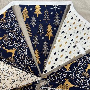 Bunting / x Navy Blue with Reindeers and Trees Buy Cheap Newest