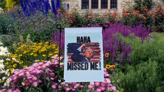 MAGA Sublimation Garden Flag HaHa Missed Me Best Seller Cheap Pice
