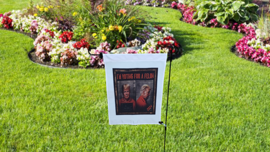 MAGA Sublimation Garden Flag I'm Voting for a Felon 2025 Newest Cheap Online