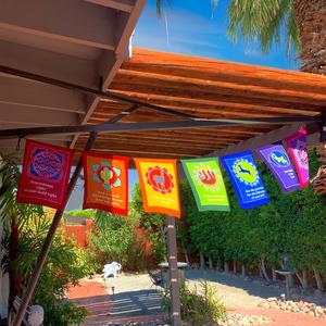 Batiked Rainbow Phish Lyric Chakra Prayer Flags Clearance Low Pice Fee Shipping