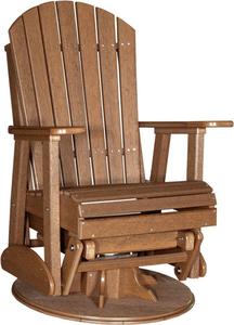 Luxcraft Adirondack Recycled Plastic Swivel Glider Chair Enjoy Online