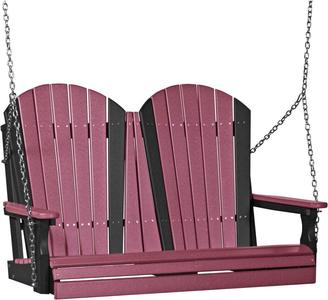 LuxCraft Adirondack 4ft. Recycled Plastic Porch Swing Outlet Low Shipping Fee
