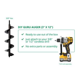 DIY Guru Auger (3" x 12") The Best Store To Get