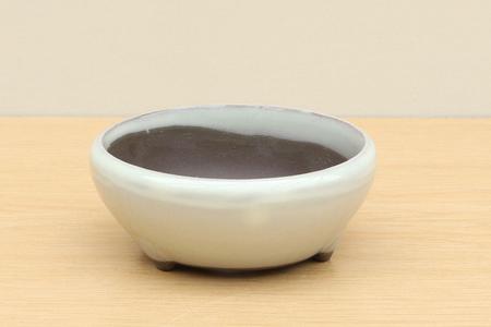 (A) Glazed Round Bonsai Pot - 4" Off White Cheapest Pice Cheap Online
