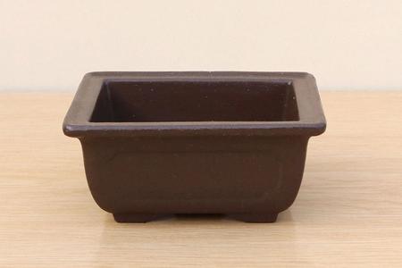 (A) Japanese Unglazed Rectangular Bonsai Pot - 5" Cheap Sale Visit
