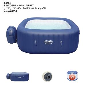 Lay-Z-Spa Hawaii AirJet Jacuzzi 1.8m x 1.8m x 71cm Top Quality For Sale