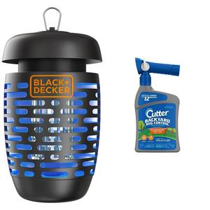 BLACK DECKER Bug Zapper Electric Lantern and Cutter Backyard Bug Control Spray Concentrate Mosquito Repellent Best Pices For Sale