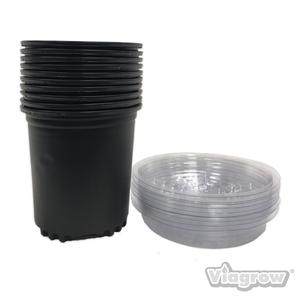 Viagrow 1/2 Gallon Nursery Pot with 8" Saucer (Per Pack) Discount Best