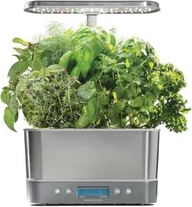 AeroGarden Harvest Elite Indoor Garden Hydroponic System with LED Grow Light and Seed Kit, Holds up to 6 Pods, Stainless Steel Free Shipping Shop Offer