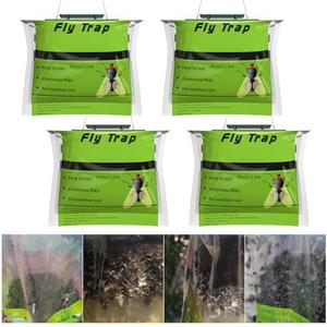 8 Pack Fly Bag with Bait, Fly Traps Outdoor, Effective Fly Killer, Hanging Mosquito Catcher for Indoor/Outdoor Family Farm, Orchard Outlet Shop