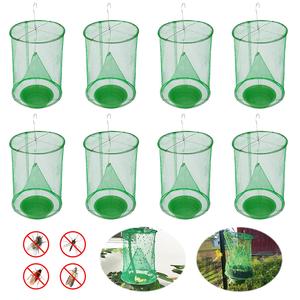 8 Pack Ranch Fly Trap, Disposable Fly Traps Outdoors, Stable Horse Fly Trap, Farm Fly Trap Catcher Killer for Farm/Orchard Outlet Excellent
