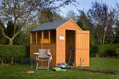 7'x5' Single Door Value Overlap Shed Free Shipping Cost
