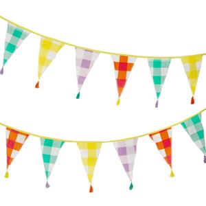 Gingham Organic Cotton Bunting - 3m Discount Nicekicks