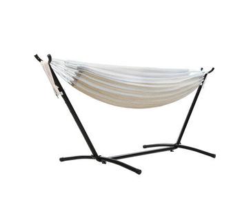 Single Hammock with Stand Combo - Cream Choice Cheap Pice