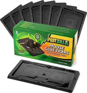 PESTZILLA Baited Mouse Trap  Professional Strength Glue Rat Trap  8 Glue Trays - Perfect Enjoy For Sale