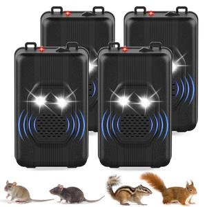 4 Pack Under Hood Rodent Repellent for Cars Ultrasonic pest Repeller Battery Operated with Strobe Light To Scare Away Rodent Mice Squirrel Repellent for CarEngine Truck RV Warehouse Vehicle Protection Best Place Cheap Pice