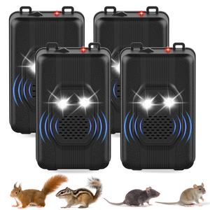 4 Pack Ultrasonic Rodent Repellent for Car Engines Under Hood Rodent Repeller Battery Operated,Mouse Deterrent with Strobe Light for Car Engines Basement Garage Attic Vehicle Protection Discount Online Online