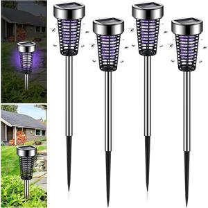 4 Pack Mosquito Zapper Solar Bug Zapper Outdoor Waterproof Mosquito Killer for Patio Yard Garden Pathway Mosquito Repellent Lighting Lamp Buy Cheap Manchester Great Sale