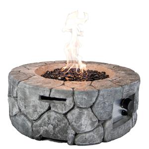 Bluegrass Living 28 Inch Edinburgh MGO Propane Fire Pit Table with Glass Beads and Cover - Model# HF09501AA Cheap For Nice