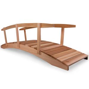 12-Ft Cedar Garden Bridge with Side Rails Geniue Stockist Online