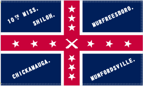 10th Mississippi Flag 3'X5' Flag ROUGH TEX 100D Clearance Footlocker Pictures
