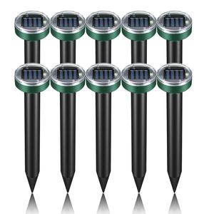 Mole Repellent 10 Pack Solar Snake Repellent for Yard Powrful Squirrel Gopher Repellent Mole Deterrent for Yard Ultrasonic Mole Repeller Solar Powered Pest Control Ultrasonic Rodent Repellent Outlet New