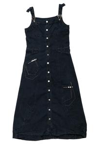 #86 Lauren Vidal Detailed Denim Maxi | C.146 | Size 8/10 Comfortable Cheap Pice
