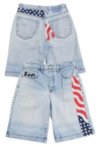 #84 USA Flag Detailed Jorts | C.148 | Size 8 Online Online For Sale