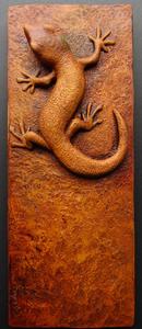 Gecko Realistic Lizard Bas Relief Wall Sculpture Wholesale Pice For Sale