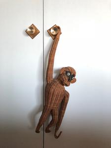 mcm rattan hanging monkey 100% Original
