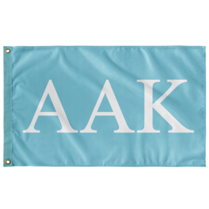 Alpha Alpha Kappa Sorority Flag - Aqua & White Buy Cheap 2025 Newest
