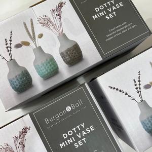 Burgon & Ball Dotty Mini Vase Set Browse