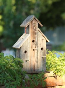 Reclaimed Barnwood Tri-Birdhouse Buy Cheap Genuine