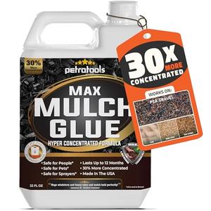 PetraTools Max Mulch Glue for Landscaping Concentrate Covers (150-300 sq ft), Mulch Binder Glue, Pea Gravel, Mulch for Garden, Mulch for Landscaping, Landscape Rock Glue, Gravel Glue & Lock (32oz) Sale 2025 Unisex