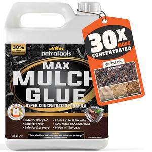 PetraTools Max Mulch Glue for Landscaping Concentrate Covers (6000-1200 sq ft), Mulch Binder Glue, Pea Gravel, Mulch for Garden, Mulch for Landscaping, Landscape Rock Glue, Gravel Glue & Lock (1 Gal) For Nice Cheap Online