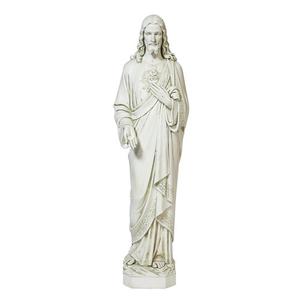 37" High Jesus Christ Sacred Heart of Jesus Outdoor Religious Statue Cheap Sale Outlet Store