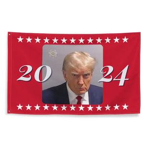 3x5 Trump RED Fulton County Mugshot 2024 Flag Wiki Cheap Pice