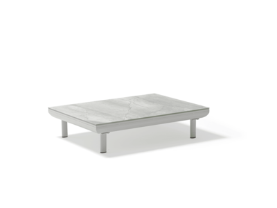 Amberly Outdoor Coffee Table in Light Grey Fashionable For Sale