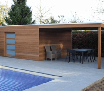 Auvent pour BOX Iroko Cheap Very Cheap