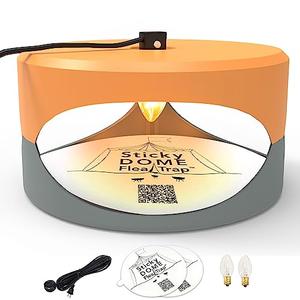 Orange and Light Gray ASPECTEK - Trapest Sticky Dome Flea Bed Bug Trap with 2 Glue Discs. Odorless Cleaner and Flea Killer Trap Pad Outlet Footaction