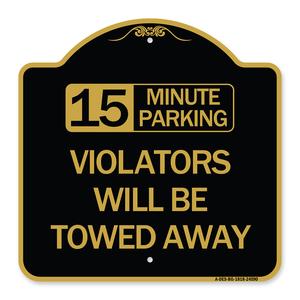 15-Minute Parking Violators Will Be Towed Away Clearance Online Amazon