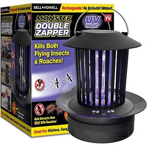 Double Zapper 18W by Bell Howell Plug-in Electric Bug Killer, Zaps Flies, Mosquitoes, Ants/Bait and Heat Kills Cockroaches As Seen On TV 8.5 Sale Cheapest