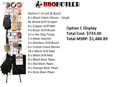 BBQ Butler Grid Display with Product (Double Side Product Display) Sale Best Pices
