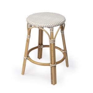 Butler Specialty 9371415 Tobias Beige and White Rattan Counter Stool Cheap Sale Wiki