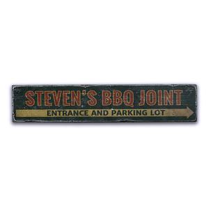 BBQ Joint Directional Rustic Wood Sign Cheap Fashion Style