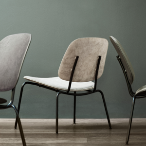 Compound Lounge Chair | Full Front Uphol. | Wood Waste Grey Outlet Online