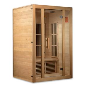 MX-J206-01 Maxxus Seattle 2-Person Low EMF FAR Infrared Sauna Canadian Hemlock Discount Largest Supplier